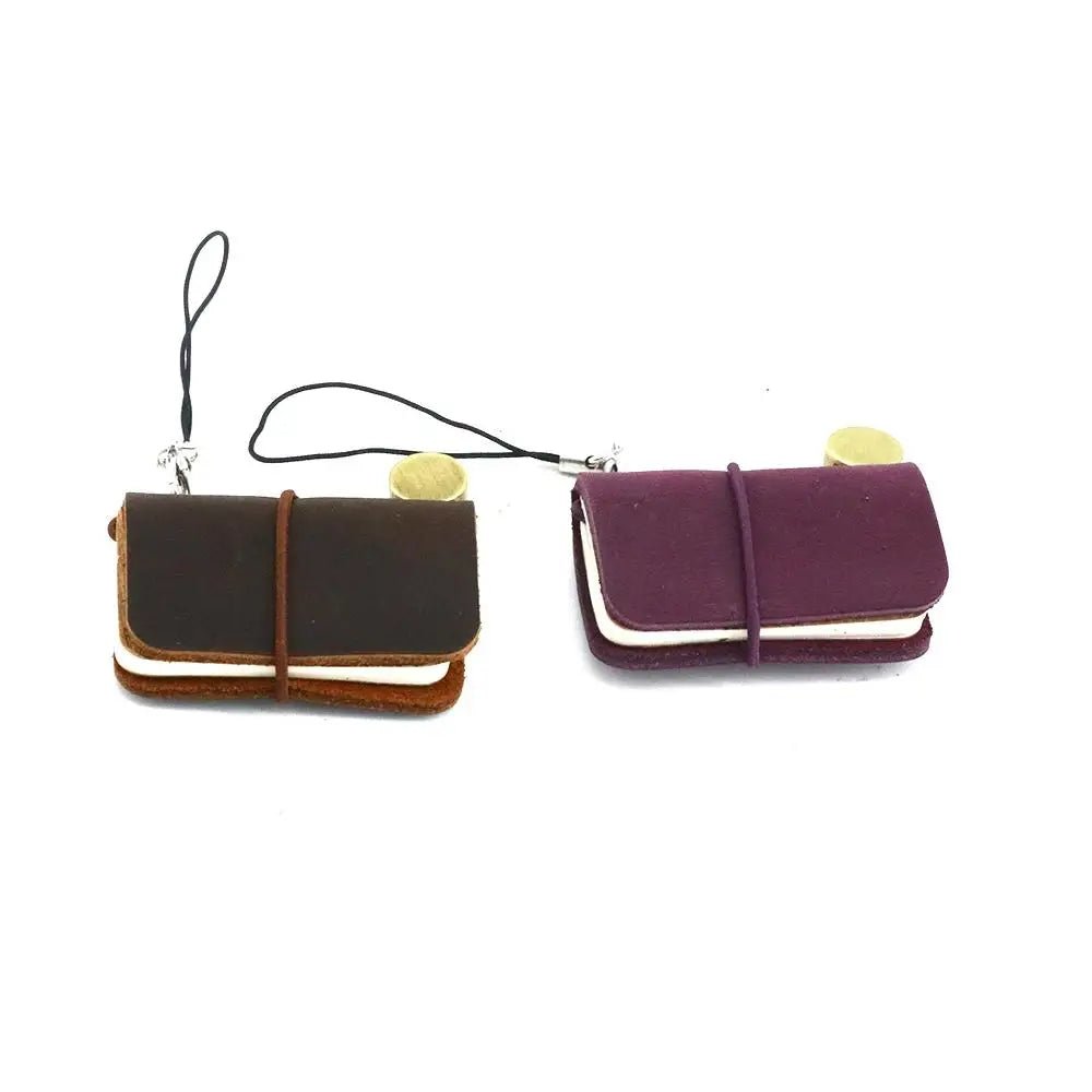 Mini Leather Travel Notebook with Holster – Portable Journal Booklet - Onlytenbucks.com