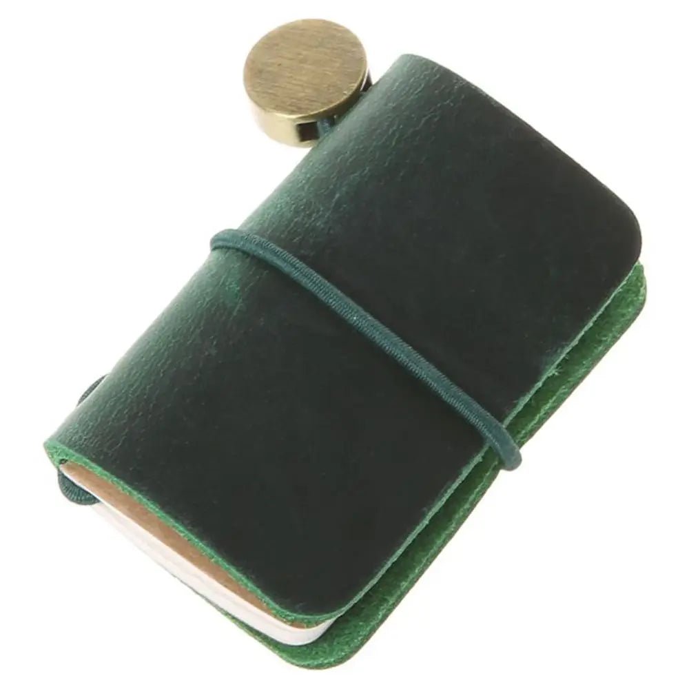 Mini Leather Travel Notebook with Holster – Portable Journal Booklet - Onlytenbucks.com