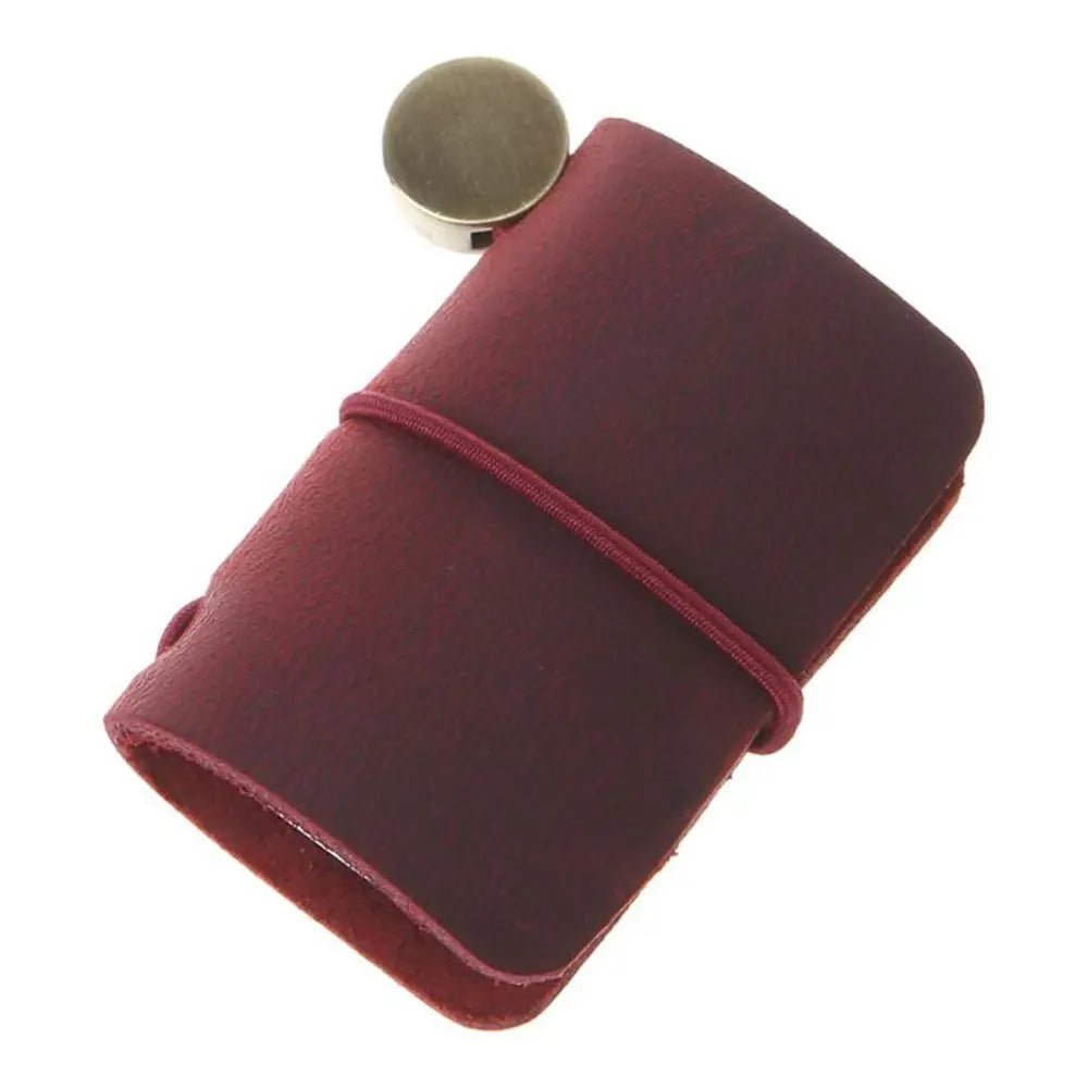Mini Leather Travel Notebook with Holster – Portable Journal Booklet - Onlytenbucks.com