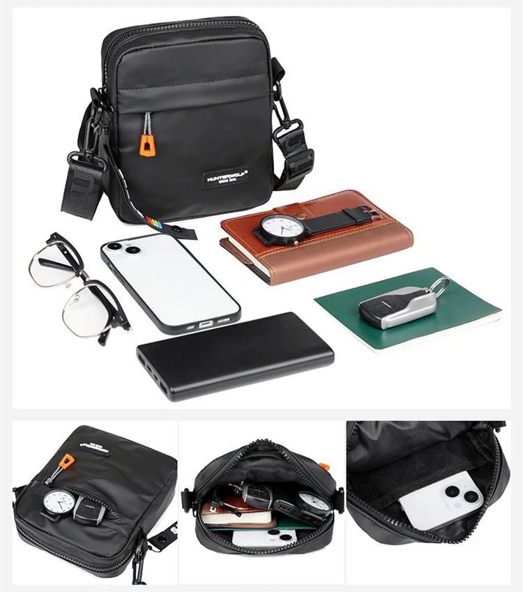 Mini Men’s Crossbody Phone Bag – Waterproof PU Leather Shoulder Messenger Bag - Onlytenbucks.com