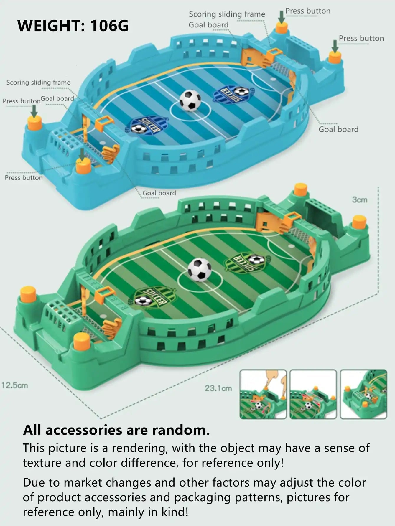 Mini Tabletop Football Game – Interactive Desktop Soccer Toy - Onlytenbucks.com