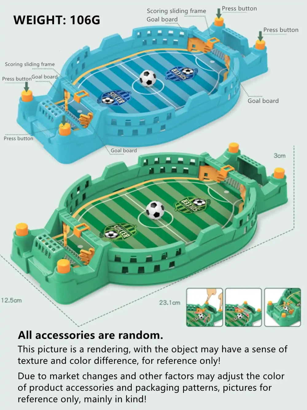 Mini Tabletop Football Game – Interactive Desktop Soccer Toy - Onlytenbucks.com