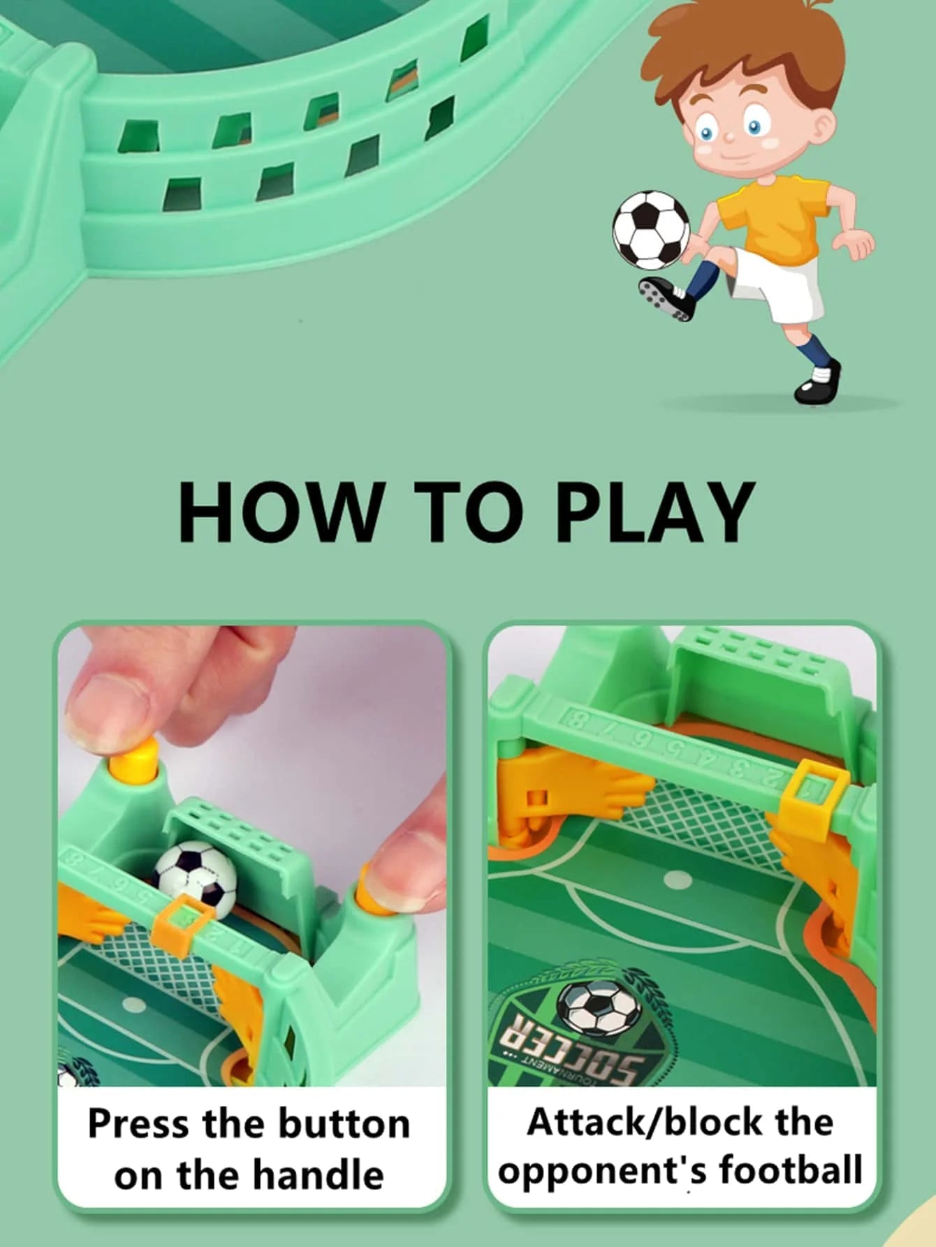 Mini Tabletop Football Game – Interactive Desktop Soccer Toy - Onlytenbucks.com