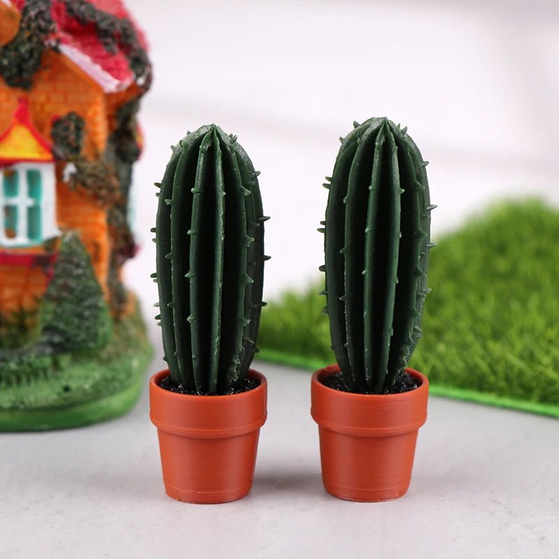 Miniature Potted Plant Set – 1:12 Dollhouse Simulation Plants (5 PCS) - Onlytenbucks.com