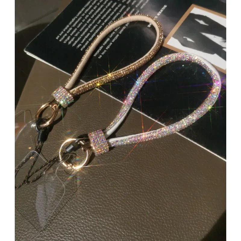 Mobile Phone Wrist Lanyard – Diamond - Encrusted Anti - Loss Bracelet Strap - Onlytenbucks.com