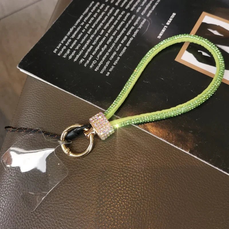 Mobile Phone Wrist Lanyard – Diamond - Encrusted Anti - Loss Bracelet Strap - Onlytenbucks.com