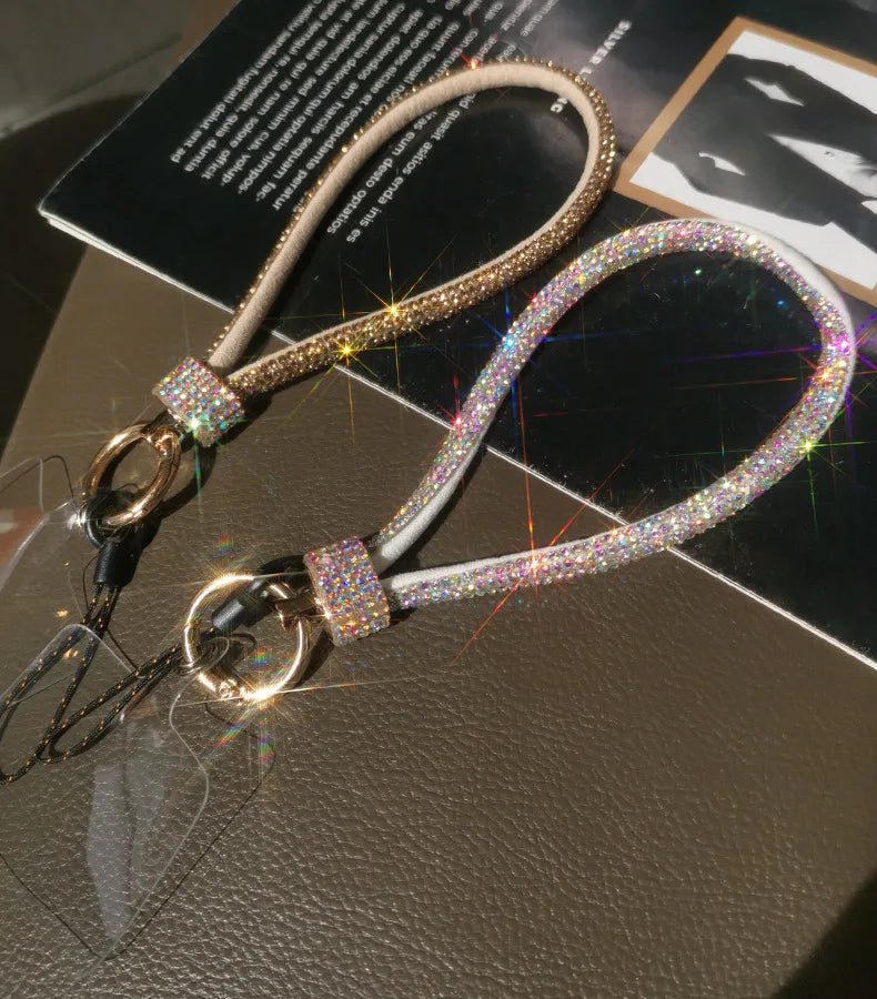 Mobile Phone Wrist Lanyard – Diamond - Encrusted Anti - Loss Bracelet Strap - Onlytenbucks.com