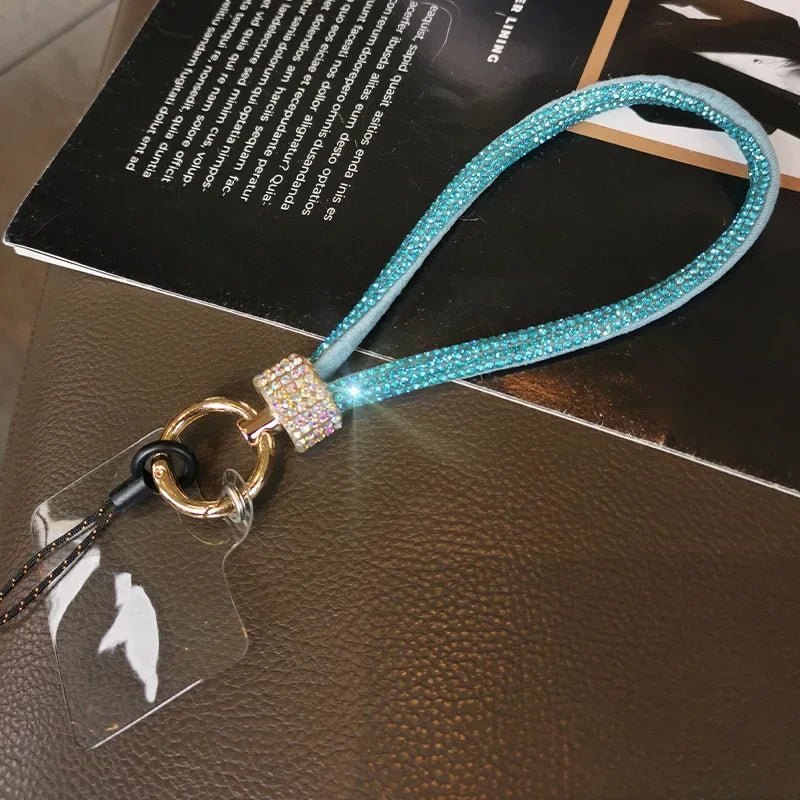 Mobile Phone Wrist Lanyard – Diamond - Encrusted Anti - Loss Bracelet Strap - Onlytenbucks.com