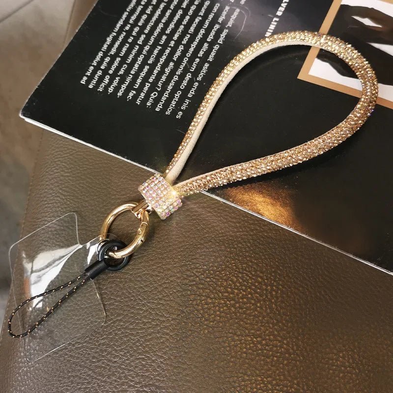 Mobile Phone Wrist Lanyard – Diamond - Encrusted Anti - Loss Bracelet Strap - Onlytenbucks.com