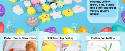 Mochi Squishy Toy Filled Easter Eggs – Animal Stress Relief Toys - Onlytenbucks.com