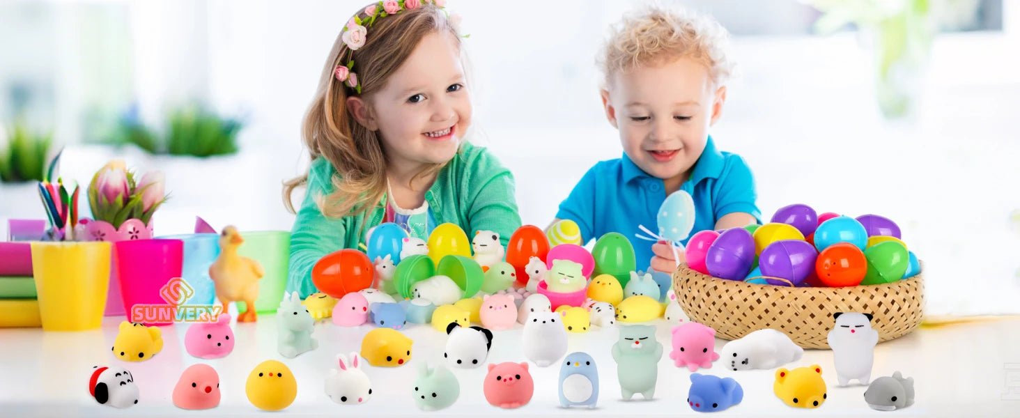 Mochi Squishy Toy Filled Easter Eggs – Animal Stress Relief Toys - Onlytenbucks.com