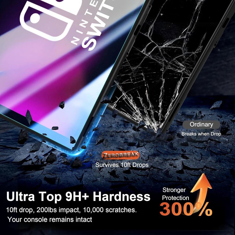 Nintendo Switch 2 Tempered Glass Screen Protector with Joystick Cap - Onlytenbucks.com