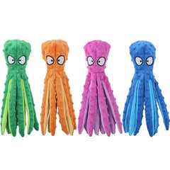 Octopus Plush Dog Toy – Squeaky Cartoon Chew Toy - Onlytenbucks.com