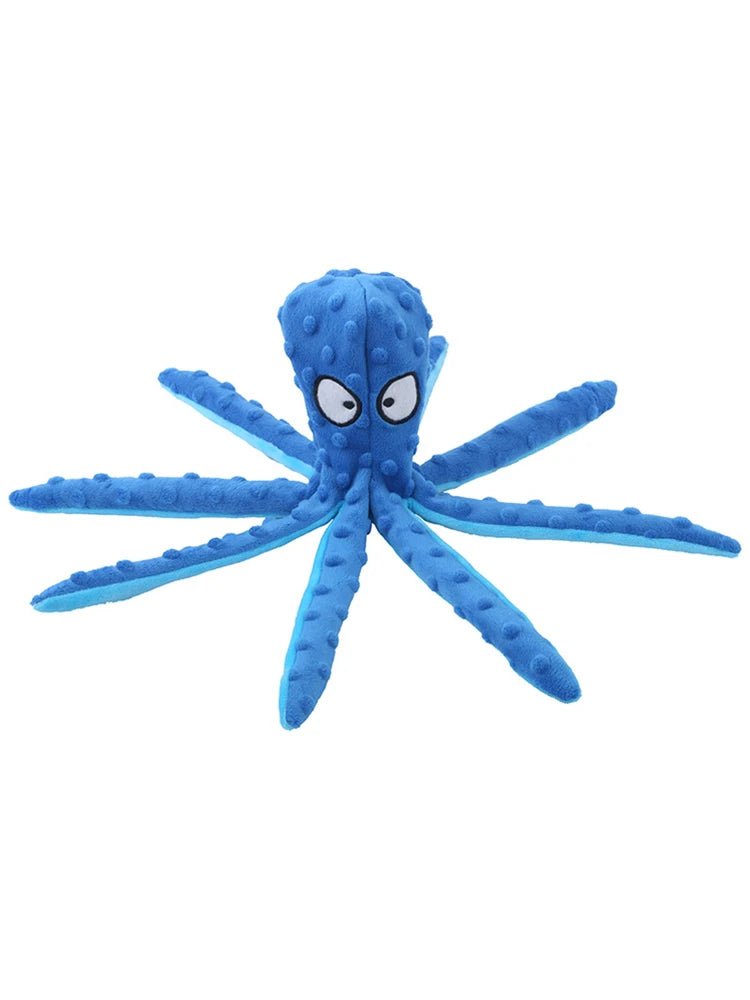 Octopus Plush Dog Toy – Squeaky Cartoon Chew Toy - Onlytenbucks.com