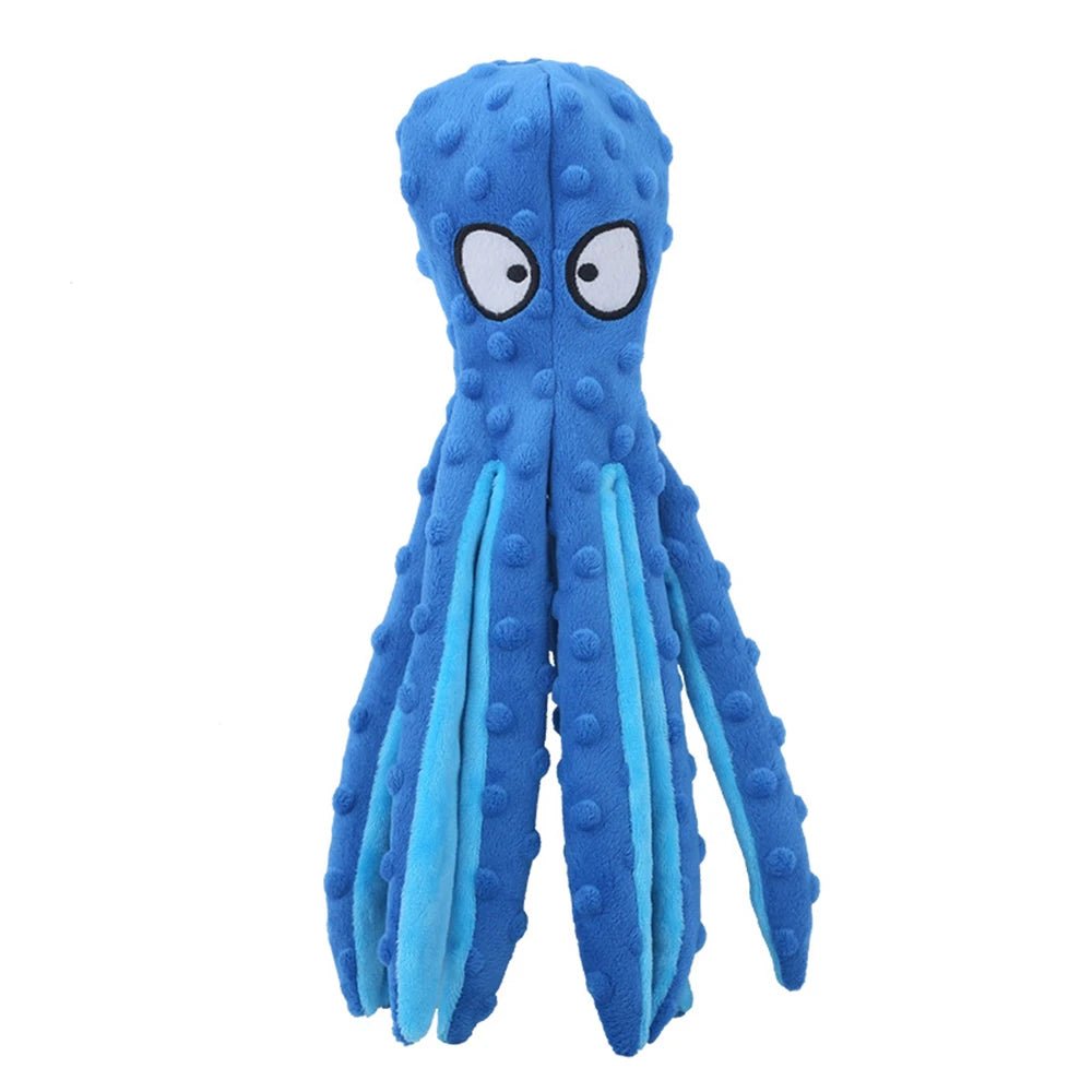 Octopus Plush Dog Toy – Squeaky Cartoon Chew Toy - Onlytenbucks.com