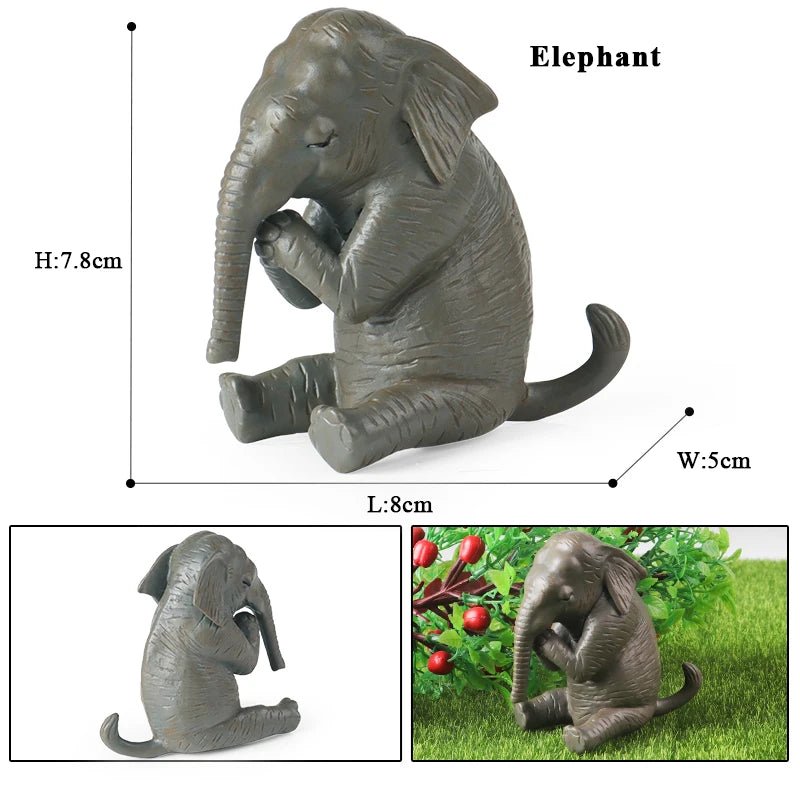 African Elephant Model Figurine – Realistic PVC Wildlife Animal - Onlytenbucks.com