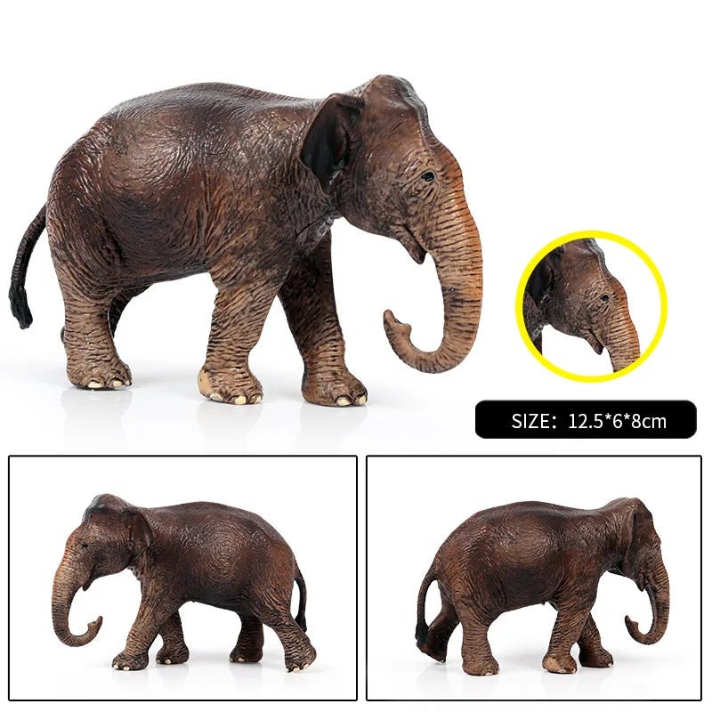 African Elephant Model Figurine – Realistic PVC Wildlife Animal - Onlytenbucks.com