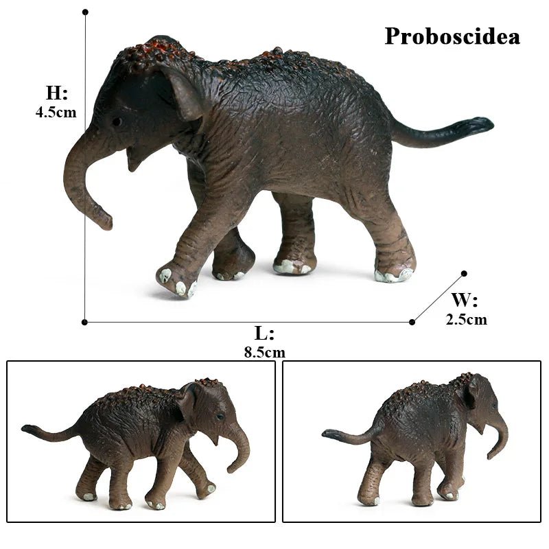 African Elephant Model Figurine – Realistic PVC Wildlife Animal - Onlytenbucks.com