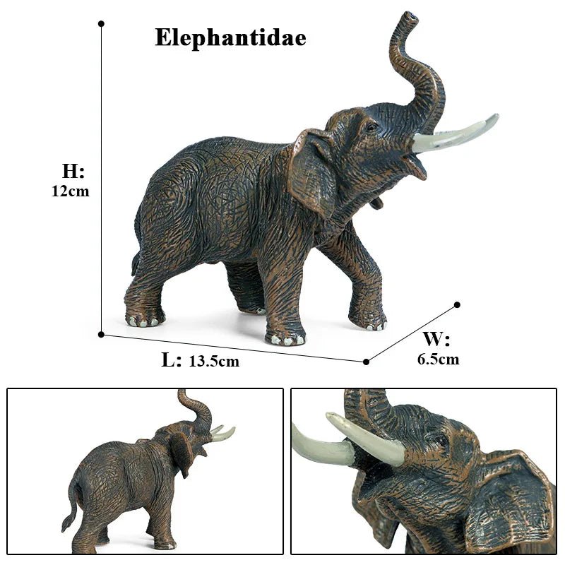 African Elephant Model Figurine – Realistic PVC Wildlife Animal - Onlytenbucks.com
