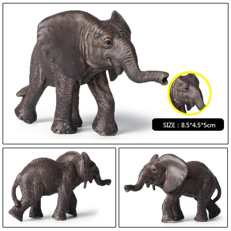 African Elephant Model Figurine – Realistic PVC Wildlife Animal - Onlytenbucks.com