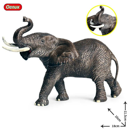 African Elephant Model Figurine – Realistic PVC Wildlife Animal - Onlytenbucks.com