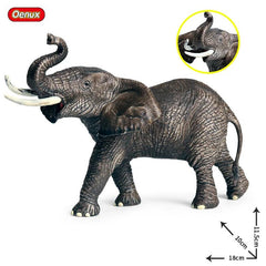 African Elephant Model Figurine – Realistic PVC Wildlife Animal - Onlytenbucks.com