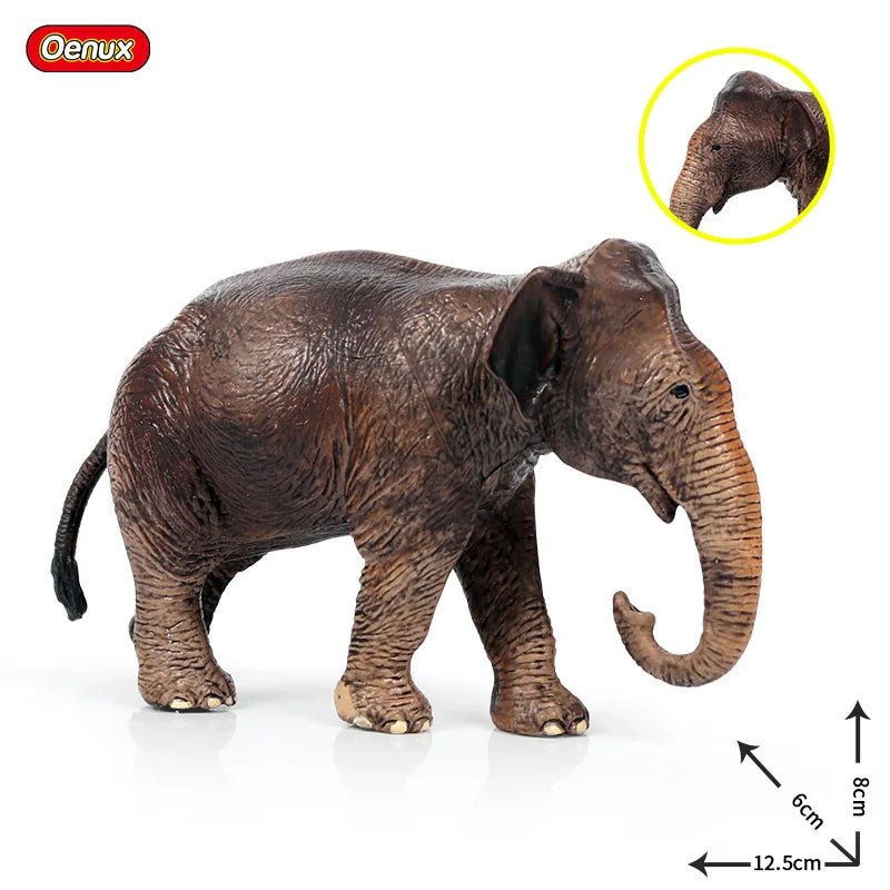 African Elephant Model Figurine – Realistic PVC Wildlife Animal - Onlytenbucks.com