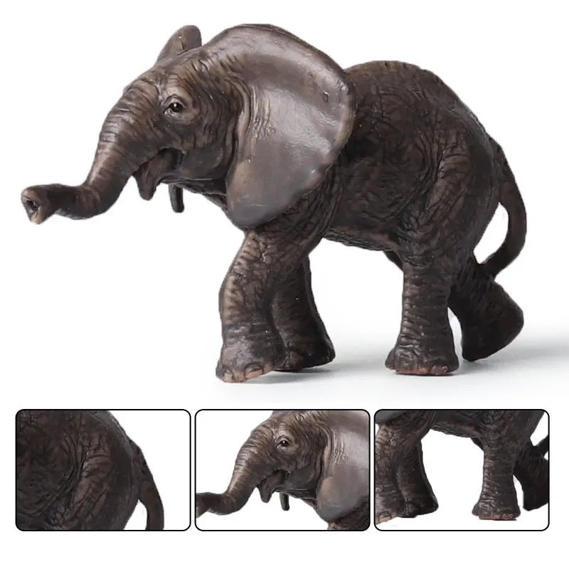 African Elephant Model Figurine – Realistic PVC Wildlife Animal - Onlytenbucks.com