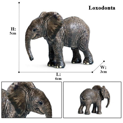 African Elephant Model Figurine – Realistic PVC Wildlife Animal - Onlytenbucks.com