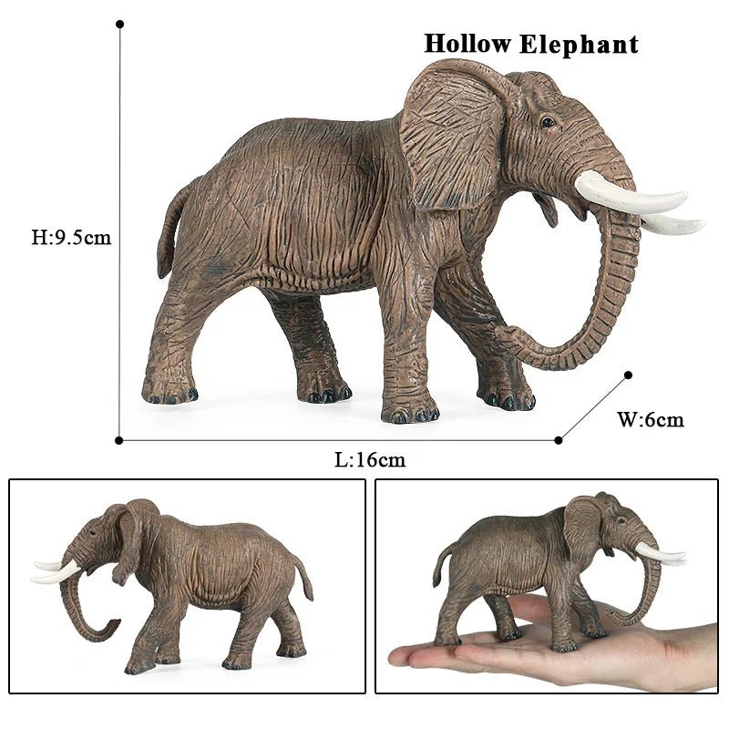 African Elephant Model Figurine – Realistic PVC Wildlife Animal - Onlytenbucks.com