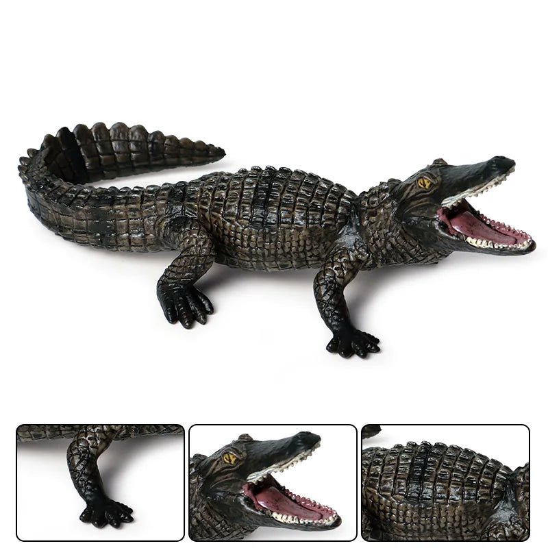 Sarcosuchus Crocodile Action Figure – Hand - Painted Wild Animal Model - Onlytenbucks.com