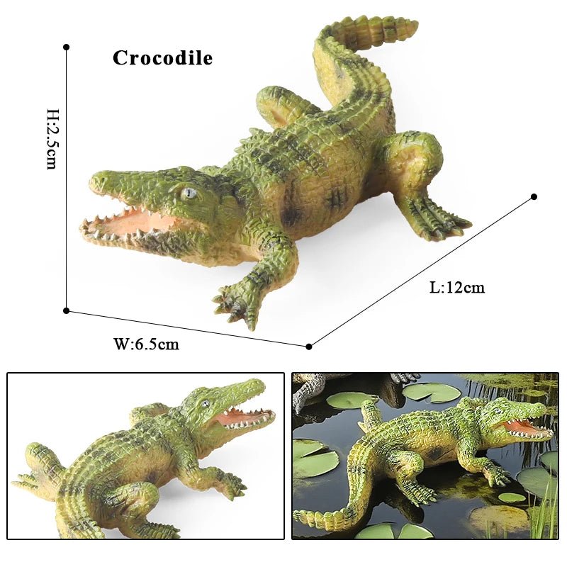 Sarcosuchus Crocodile Action Figure – Hand - Painted Wild Animal Model - Onlytenbucks.com