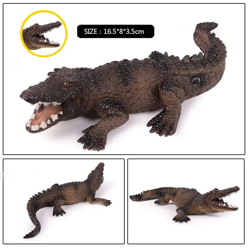 Sarcosuchus Crocodile Action Figure – Hand - Painted Wild Animal Model - Onlytenbucks.com