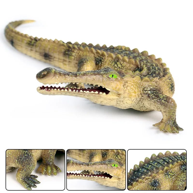 Sarcosuchus Crocodile Action Figure – Hand - Painted Wild Animal Model - Onlytenbucks.com