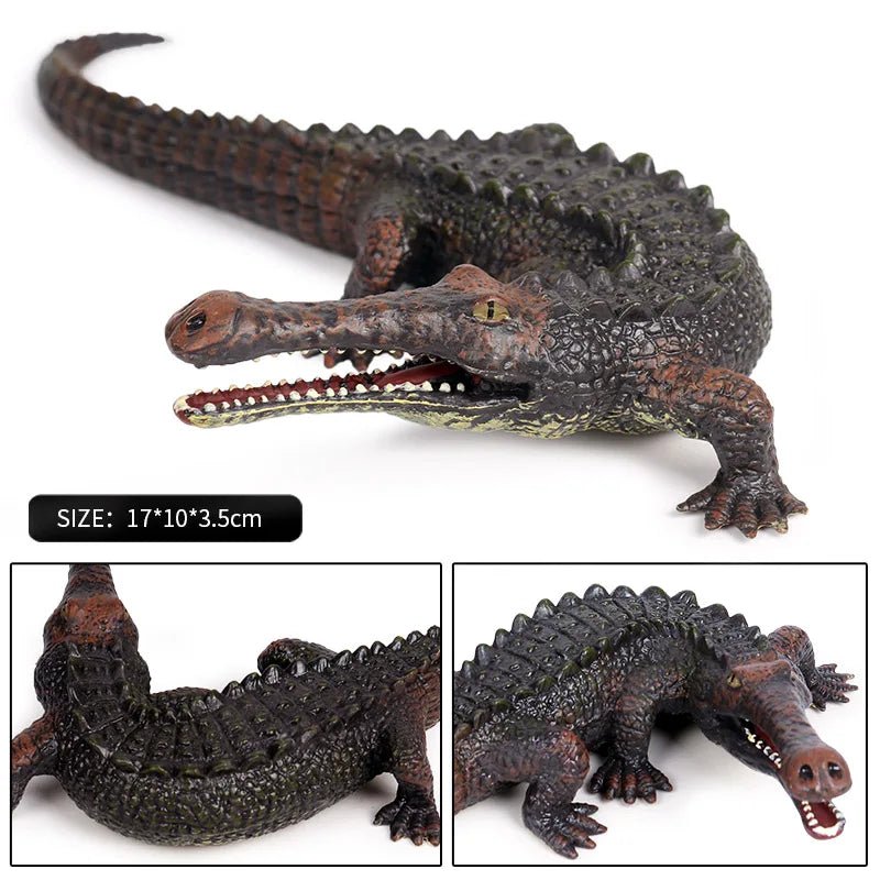 Sarcosuchus Crocodile Action Figure – Hand - Painted Wild Animal Model - Onlytenbucks.com