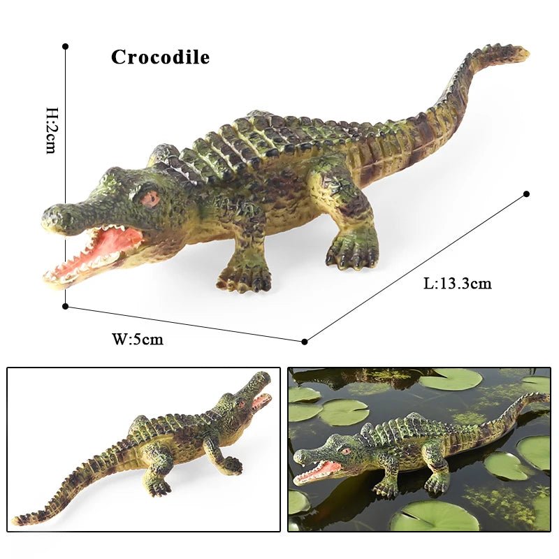 Sarcosuchus Crocodile Action Figure – Hand - Painted Wild Animal Model - Onlytenbucks.com