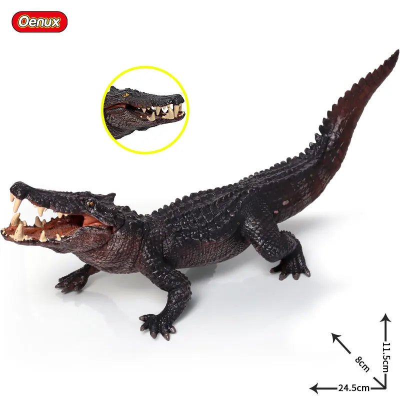 Sarcosuchus Crocodile Action Figure – Hand - Painted Wild Animal Model - Onlytenbucks.com