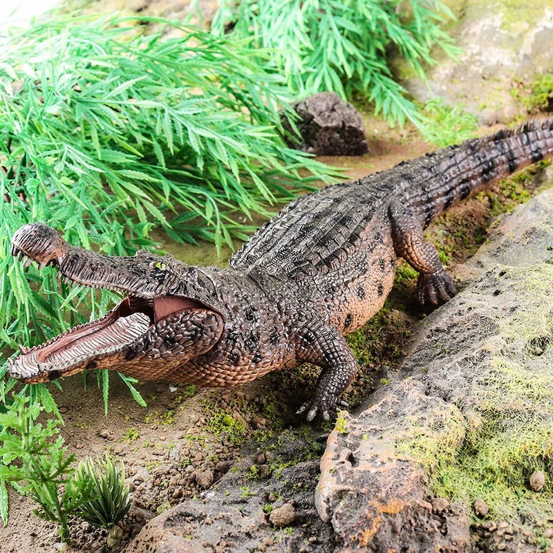 Sarcosuchus Crocodile Action Figure – Hand - Painted Wild Animal Model - Onlytenbucks.com