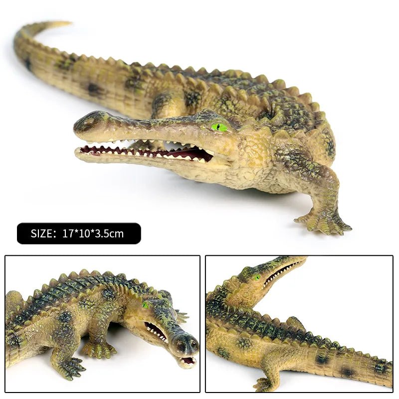 Sarcosuchus Crocodile Action Figure – Hand - Painted Wild Animal Model - Onlytenbucks.com