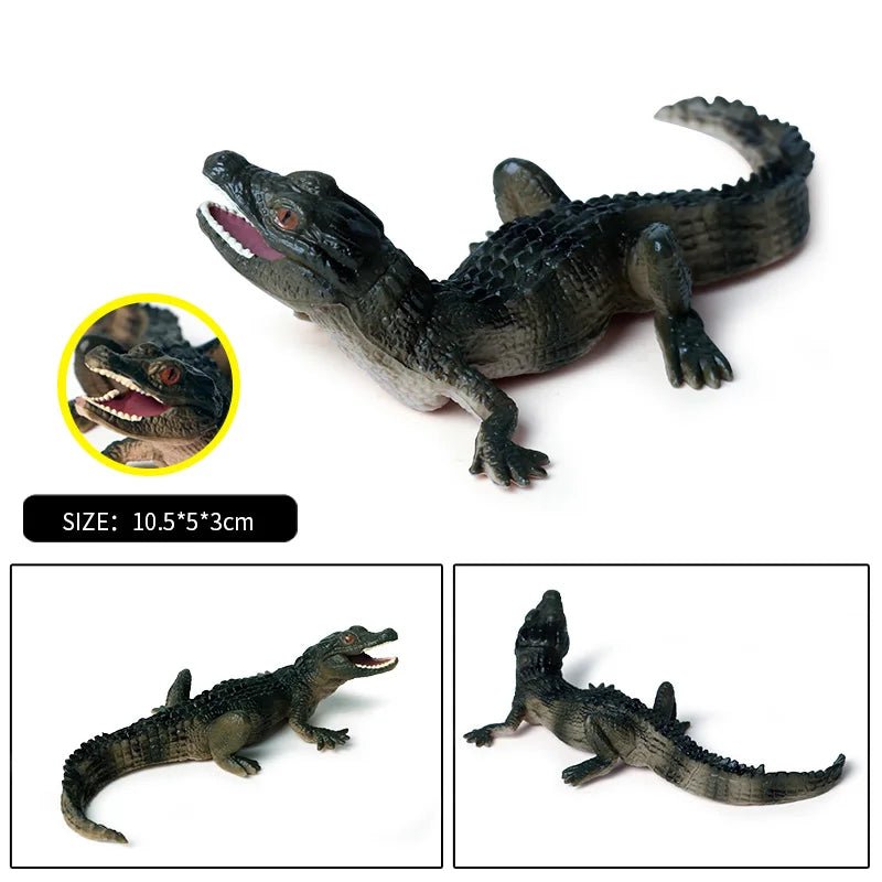 Sarcosuchus Crocodile Action Figure – Hand - Painted Wild Animal Model - Onlytenbucks.com