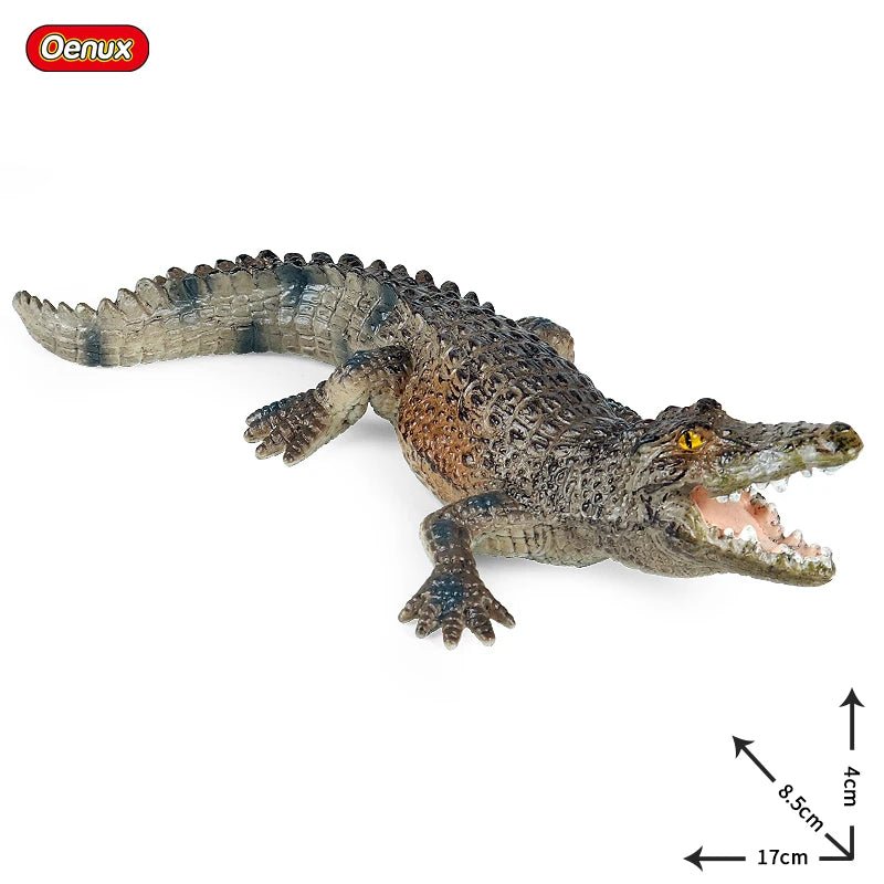 Sarcosuchus Crocodile Action Figure – Hand - Painted Wild Animal Model - Onlytenbucks.com