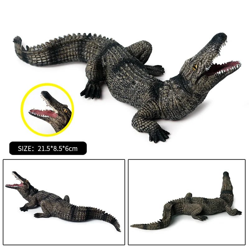 Sarcosuchus Crocodile Action Figure – Hand - Painted Wild Animal Model - Onlytenbucks.com