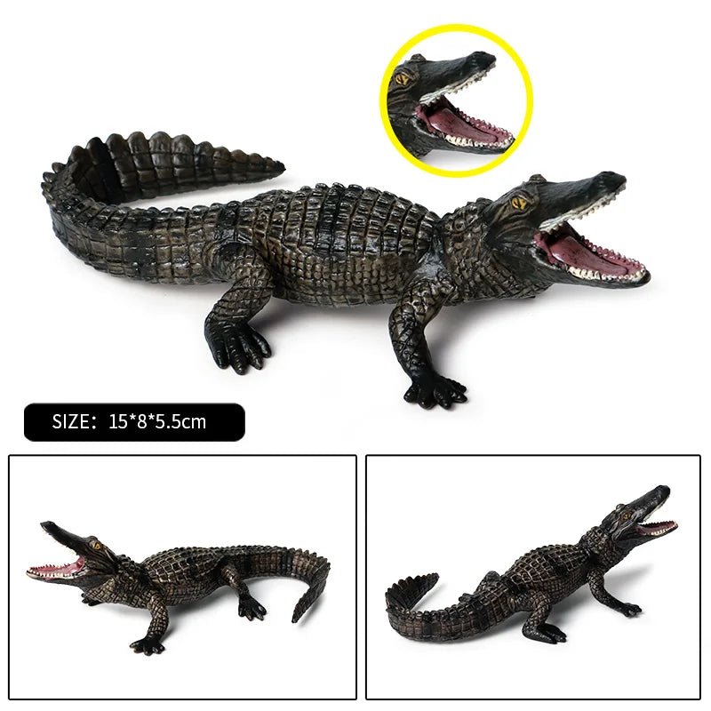 Sarcosuchus Crocodile Action Figure – Hand - Painted Wild Animal Model - Onlytenbucks.com