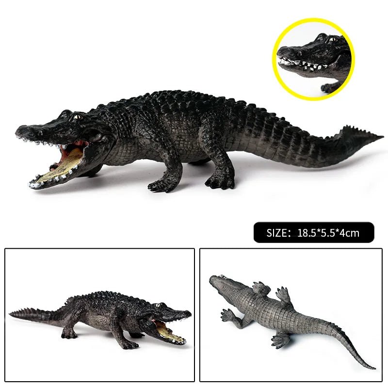 Sarcosuchus Crocodile Action Figure – Hand - Painted Wild Animal Model - Onlytenbucks.com