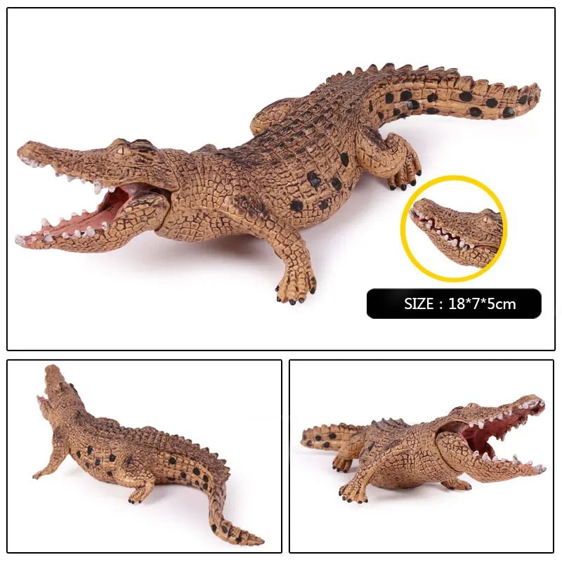 Sarcosuchus Crocodile Action Figure – Hand - Painted Wild Animal Model - Onlytenbucks.com