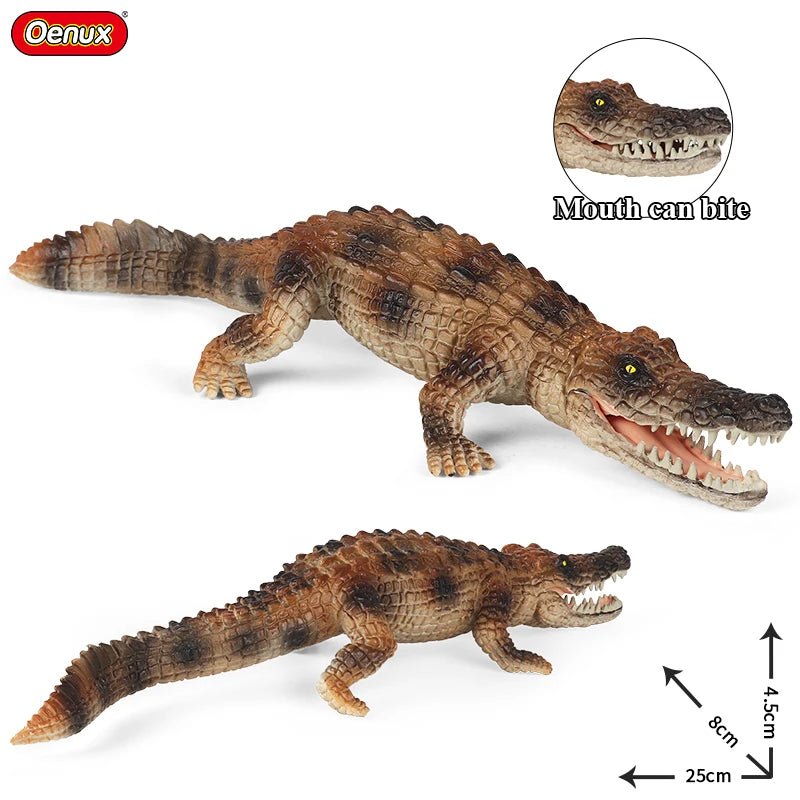 Sarcosuchus Crocodile Action Figure – Hand - Painted Wild Animal Model - Onlytenbucks.com