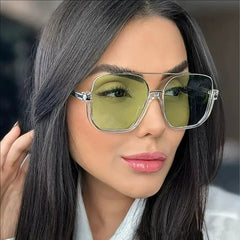 Unisex Oversized Square Sunglasses – UV400 Vintage Outdoor Eyewear - Onlytenbucks.com