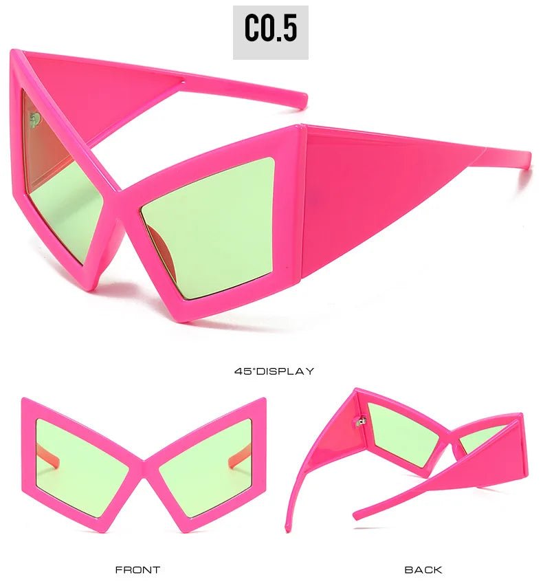 Oversized Cat Eye Big Frame Sunglasses - Onlytenbucks.com