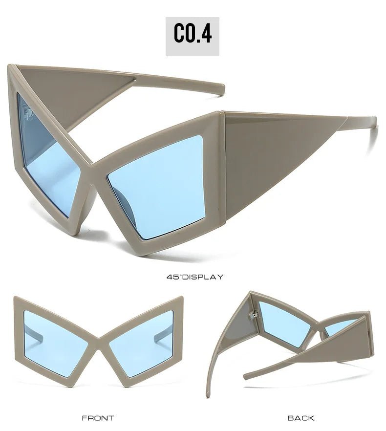 Oversized Cat Eye Big Frame Sunglasses - Onlytenbucks.com