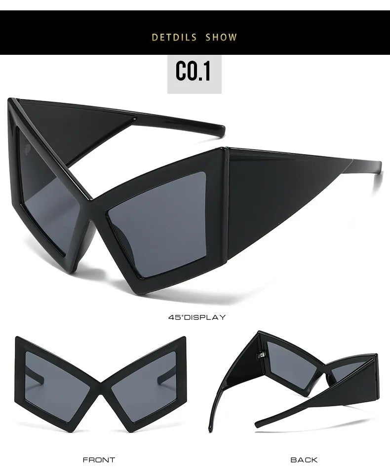 Oversized Cat Eye Big Frame Sunglasses - Onlytenbucks.com